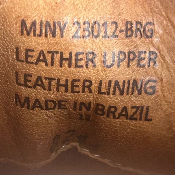 NWOB Marc Joseph New York Hand Crafted in Brazil Brown Leather Dress Shoes Sz 11 - Picture 12 of 14